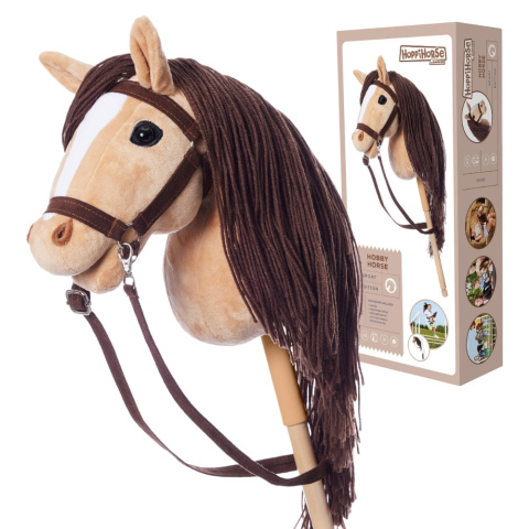 HOPPIHORSE Hobby Horse A3 beżowy, maść jelenia