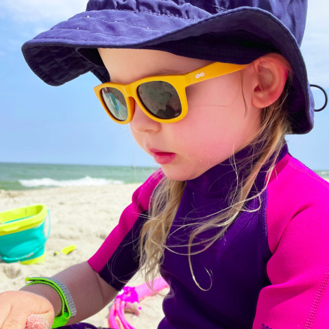 TOOTINY okulary dla dzieci ITOOTI CLASSIC L miód