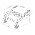 Dostawka do wózka uniwersalna, Lascal BuggyBoard MINI czarny