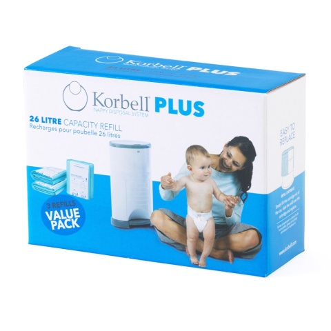 Korbell, oryginalny zapachowy wkład Refill do pojemnika 26 L (3-pack)