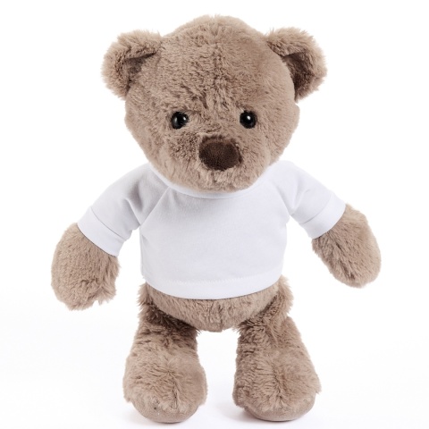 Miś pluszowy z koszulką, Maskotka Max, przytulanka Tullimals, brąz 30 cm