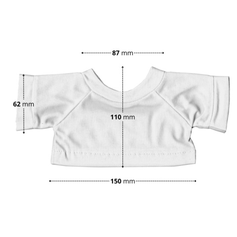 Miś pluszowy z koszulką, Tullimals Maskotka Milo, jasny brąz 30 cm