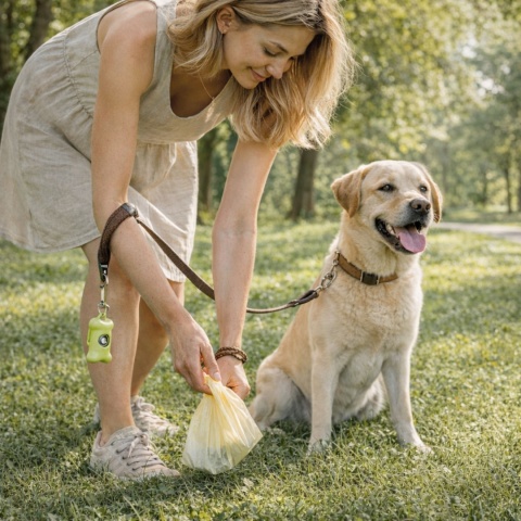 Worki dla psów MYMALS, 1x 8-pack | 120 szt | wykonane 100% z recycklingu