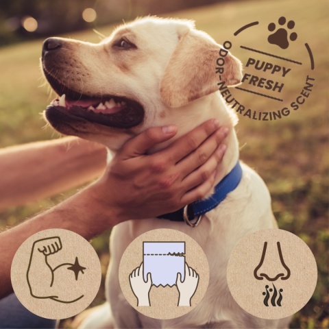 Worki dla psów MYMALS, 3x 8-pack | 360 szt | wykonane 100% z recycklingu